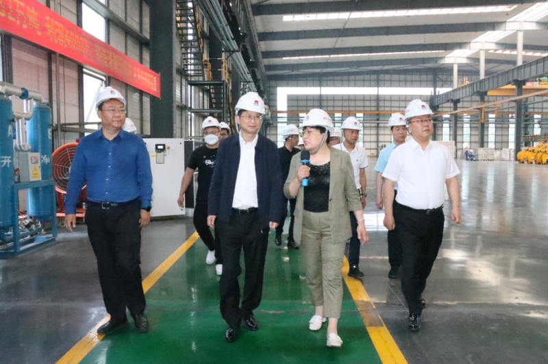 貴陽市政協(xié)副主席、清鎮(zhèn)市委書記付濤一行到明泰鋁業(yè)考察